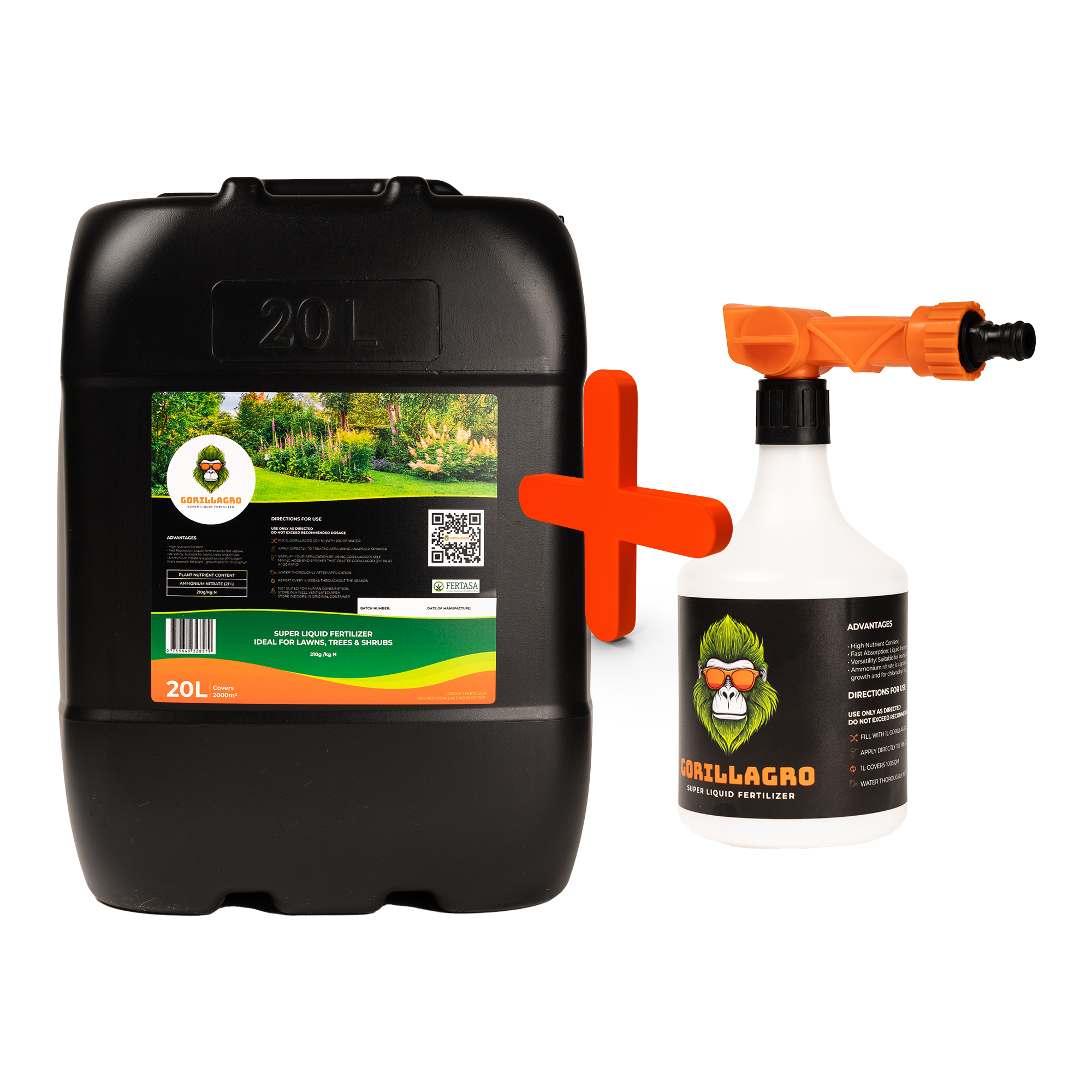 Free 1L Spray Applicator + 20L GorillaGro