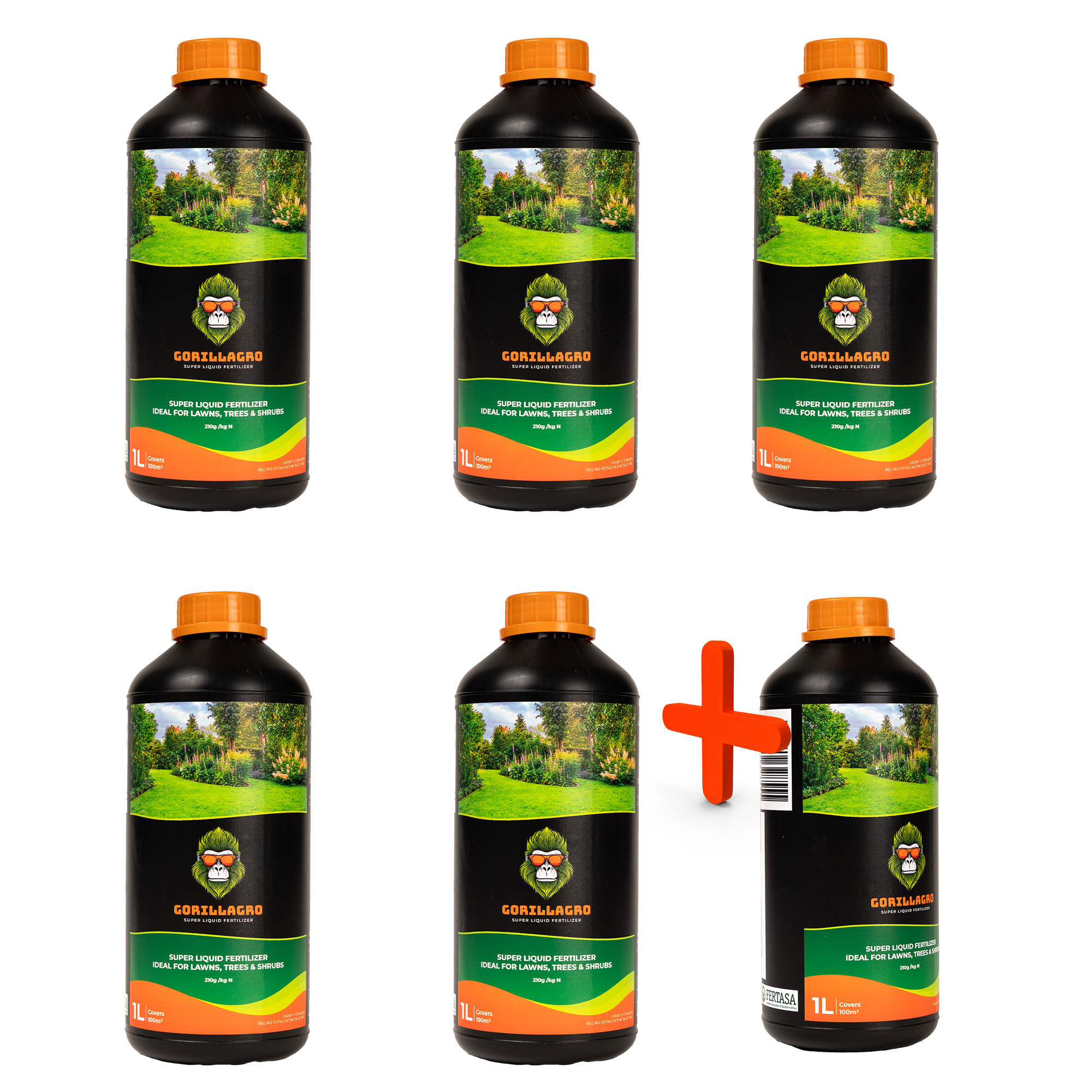 6-Pack 1L GorillaGro - Get 1 Free